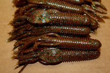 4" Craw Tube Secret Craw Bass Tube Solid Head 50 count bag bulk plastic
