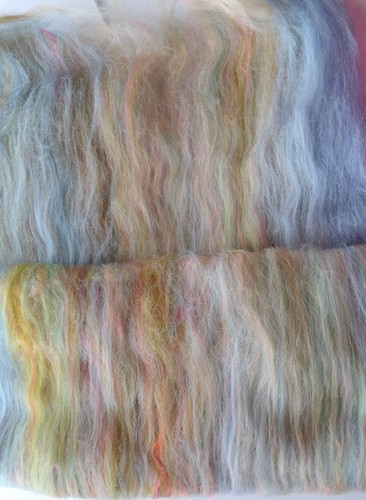 Shetland Landscapes Carded Wool Art Batt 5 Choices Dyed Wool UK Breed Felt Spin - Picture 74 of 105