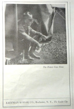 1918 Eastman Kodak Camera - Baker Shoes Magazine Print Ad vintage ephemera