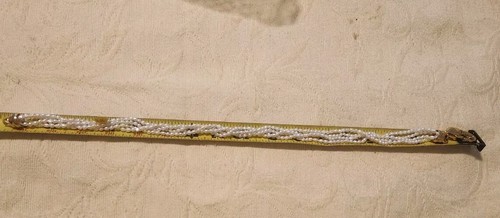 Beauti Four-Strand Genuine Rice Pearls Necklace Dolphin Clasp Gold Tone 18.5” - Picture 9 of 10