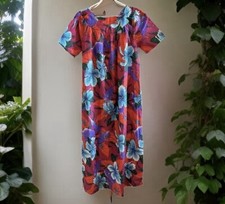 At Home Wear Sears Brand Vintage Housedress, Caftan, Kimono Size Small