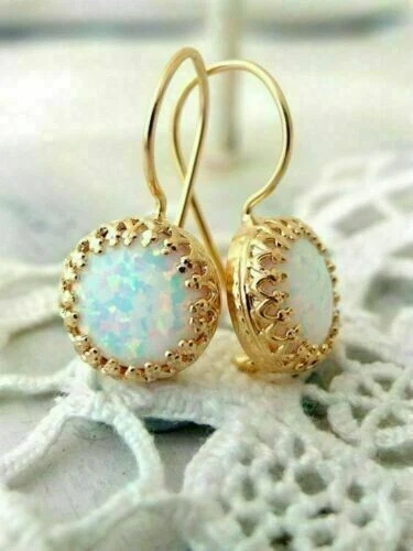 Simulated opal best sale earrings