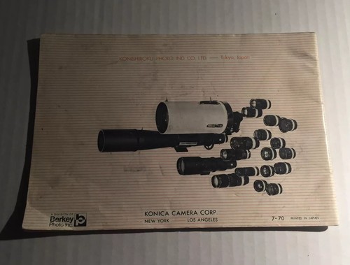 Vintage Konica T Autoreflex 35mm Film SLR Camera - User Instruction Manual - Picture 2 of 2