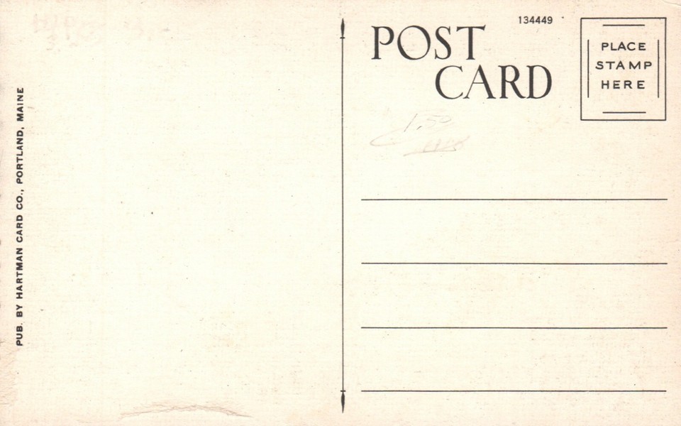 Postcard NH White Mountains Glen Ellis Falls Scalloped Edge Vintage PC