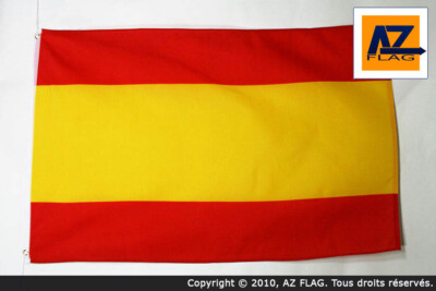 AZ FLAG Bandiera Repubblica Spagnola Con Stemma 45x30 cm - Bandierina Spagna Repubblicana 30 x 45 cm Cordicelle