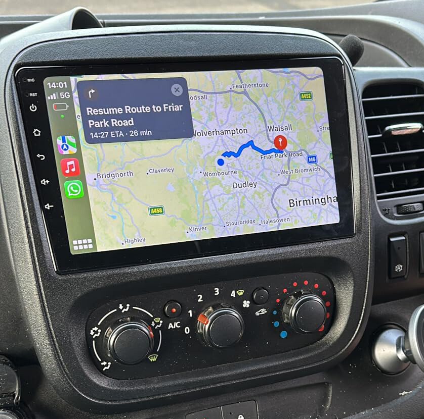 Android13 Autoradio Carplay GPS Navi Für Opel Vivaro Renault Trafic Nissan NV300