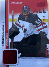 KRISTEN CAMPBELL   #43...2023 TEAM CANADA WOMEN'S...RED EXCLUSIVE 098/100