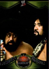 2009 Topps WWE - Legends of the Ring Insert #18 The Wild Samoans Afa Sika