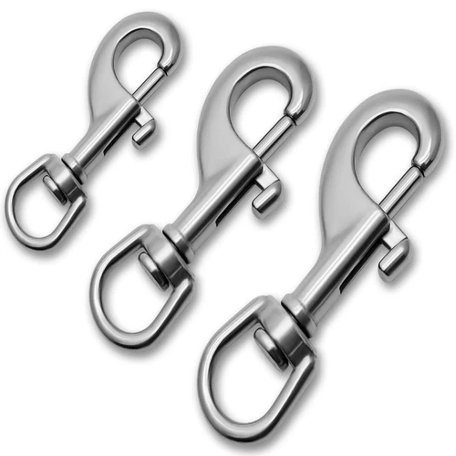 5pcs Moschettone a Vortice Moschettone V4A Acciaio Inox Moschettone a Bullone Guinzaglio per Cani - Foto 1 di 1