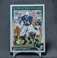 Olumuyiwa Fashanu Rookie RC 2024 Score Football Card #314 New York Jets
