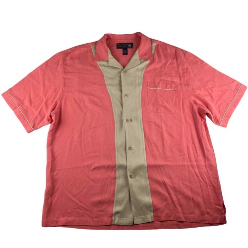 Silk Short Sleeve Button-Front Shirt 