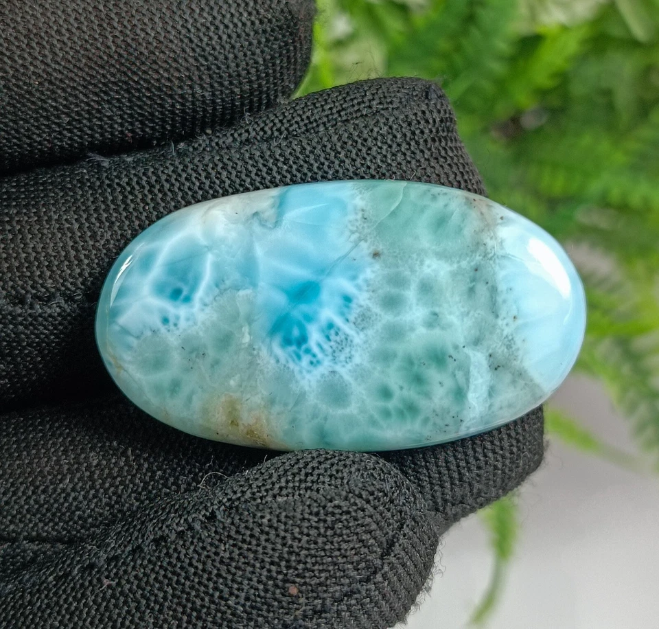 LARIMAR NATURAL DE PRIMERA CALIDAD 40,00 CTW GRAN GEMA SUELTA CABUJÓN LARIMAR DOMINICANO Foto 4 de 4