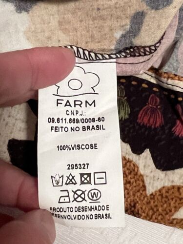 Farm Rio Santa Teresa Maxirock elastisch hinten Blumenmuster Stufen voller langer Rock Gr. Large - Bild 15 von 16