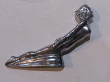 Original Antique Flying Goddess Hood Ornament No Wings Great Condition Packard
