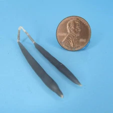 Dollhouse Miniature Dark Lavender Wax Candle  Attached Wick for Hanging MUL4024