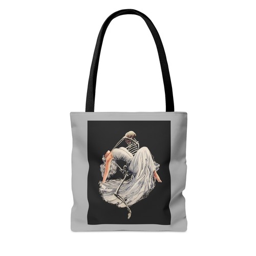 Vintage Gothic Beautiful Skeleton Tote Bag Goth Alt Horror Dance Gothic Romance - Picture 7 of 11