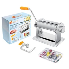 Polymer Clay Press Machine, Craft Clay Mixers Machine and 40PCS Polymer Clay