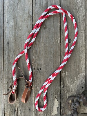 Horse Tack - New 7 1/2  Western Loop Trail Roping Barrel Reins Rope