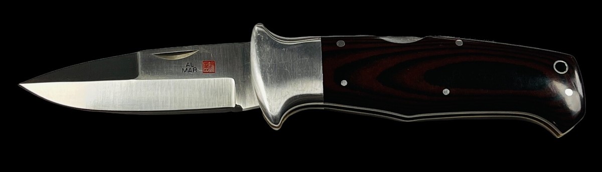 AL MAR LARGE SERE 3000 SERIES MICARTA HANDLES KNIFE MADE IN JAPAN 