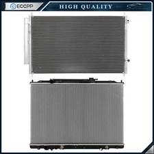 Aluminum Radiator & AC Condenser Cooling Kit For 2007 2008-2012 2013 Acura MDX