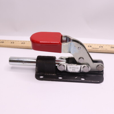 Destaco Toggle Clamp Flanged Base with Lever Steel Red/Black 2500 630-R