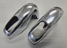 Pair Of Used Original Porsche 356b 356c 356sc Rear Chrome Bumper Puffers 24 Pair Of Used Original Porsche 356b 356c 356sc Rear Chrome Bumper Puffers 24