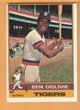 Ben Oglivie Detroit Tigers 1976 Topps #659 Wayne State 12W