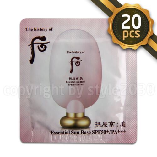 The history of Whoo Essential Sun Base FPS 50+ PA+++ base maquillage 1 ml x 20 pièces  - Photo 1 sur 1