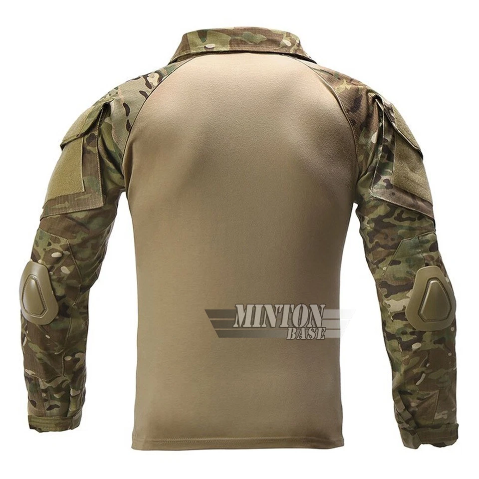 G2 Camisa y Pantalones de Combate Codo Rodilleras Conjunto Ejército Táctico Militar BDU Uniforme Foto 3 de 4