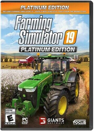 Farming Simulator 19 ÉDITION PLATINE PC DVD-ROM pour Windows 7 8 10 TOUT NEUF - Photo 1 sur 1