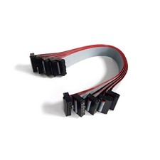 5x Nelson Audio 16P to 16P Power Ribbon Cables for Eurorack Synths - 16" 40cm