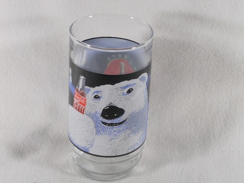 1 Coca Cola Polar Bear Glass Tumbler 16oz-made by Indiana Glass Co.-circa 1995 - Picture 2 of 3