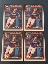 (4) Jonny Deluca 2024 Topps Rookie Card #233 RC Tampa Bay Rays