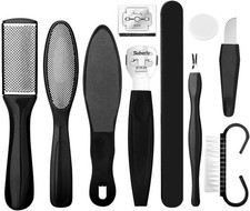 Professional Pedicure Foot Spa Set,10 in 1 Pedicure Set for Feet,Stainless Steel