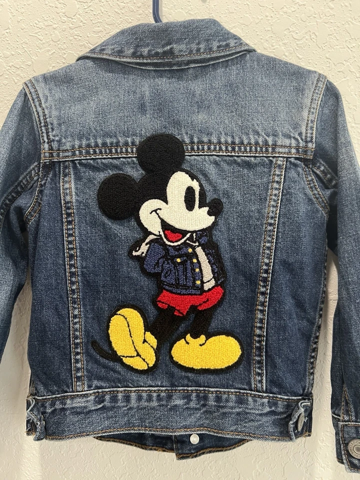 Chaqueta vaquera Baby Gap X Disney Mickey Mouse para niños pequeños talla 2 años  Foto 2 de 4