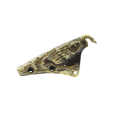 3D Carved Eagle Head Sign Metal Brass art 6'' Front Holder for Cairns Helmets
