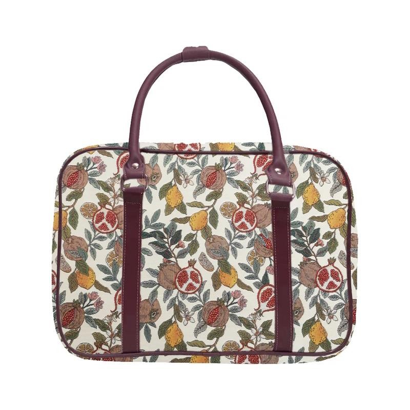Cabin Bag Hand Luggage Overnight Weekend Carry On Travel Lemon Fruit Tapestry