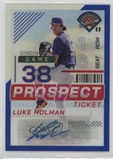 2024 Panini Prospect Edition Blue Prizm Signatures /149 Luke Holman Auto 1l7v