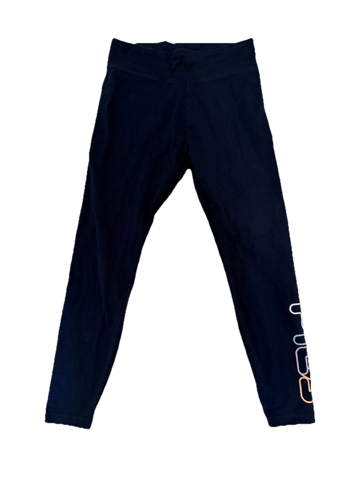 Pantaloni Yoga Fila Athletic Legging Blu Donna Taglia M 26x24 Buone Condizioni