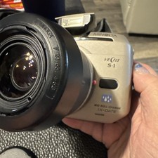Minolta Vectis S-100 Camera 28-56 Zoom Lens IX Date APS SLR Film Camera Untested