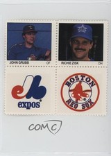 1983 Fleer Stamps Block of Four John Grubb Richie Zisk Montreal Expos 0kb5