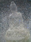Crystal Translucent Buddha Snow Globe ~ Fine Silver Confetti ~ CoolSnowGlobes — photo 10