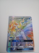 Pokemon Alolan Ninetales GX Rainbow Rare Card 150/145 Guardians Rising