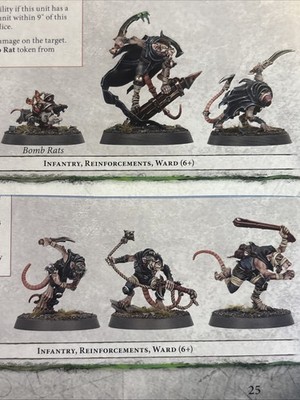 Warhammer AoS 10x Skaven Gutter Or Night Runners Bomb Rat City of Ash NOS No box