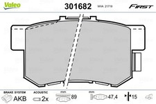 FITS ACURA LEGEND 2.0 BRAKE PAD SET, DISC BRAKE 301682 VALEO
