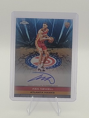 2025-26 Topps Chrome Blue Rookie Auto Asa Newell 111/150