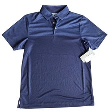 PGA Tour Navy Blue Short Sleeve Polo Shirt Small NWT