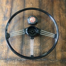 1968 1969 Mgb Gt Mgc 16 12 Banjo Steering Wheel Repaint No Cracks Mg Center