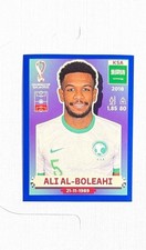 Ali Al-Boleahi ~ 2022 Panini FIFA World Cup Qatar Sticker ~ Blue #KSA6