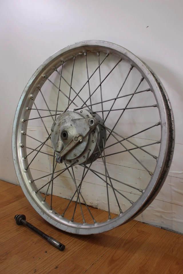 Yamaha Ty250 1974 conjunto de rueda delantera 21 X 1,60 Foto 3 de 4